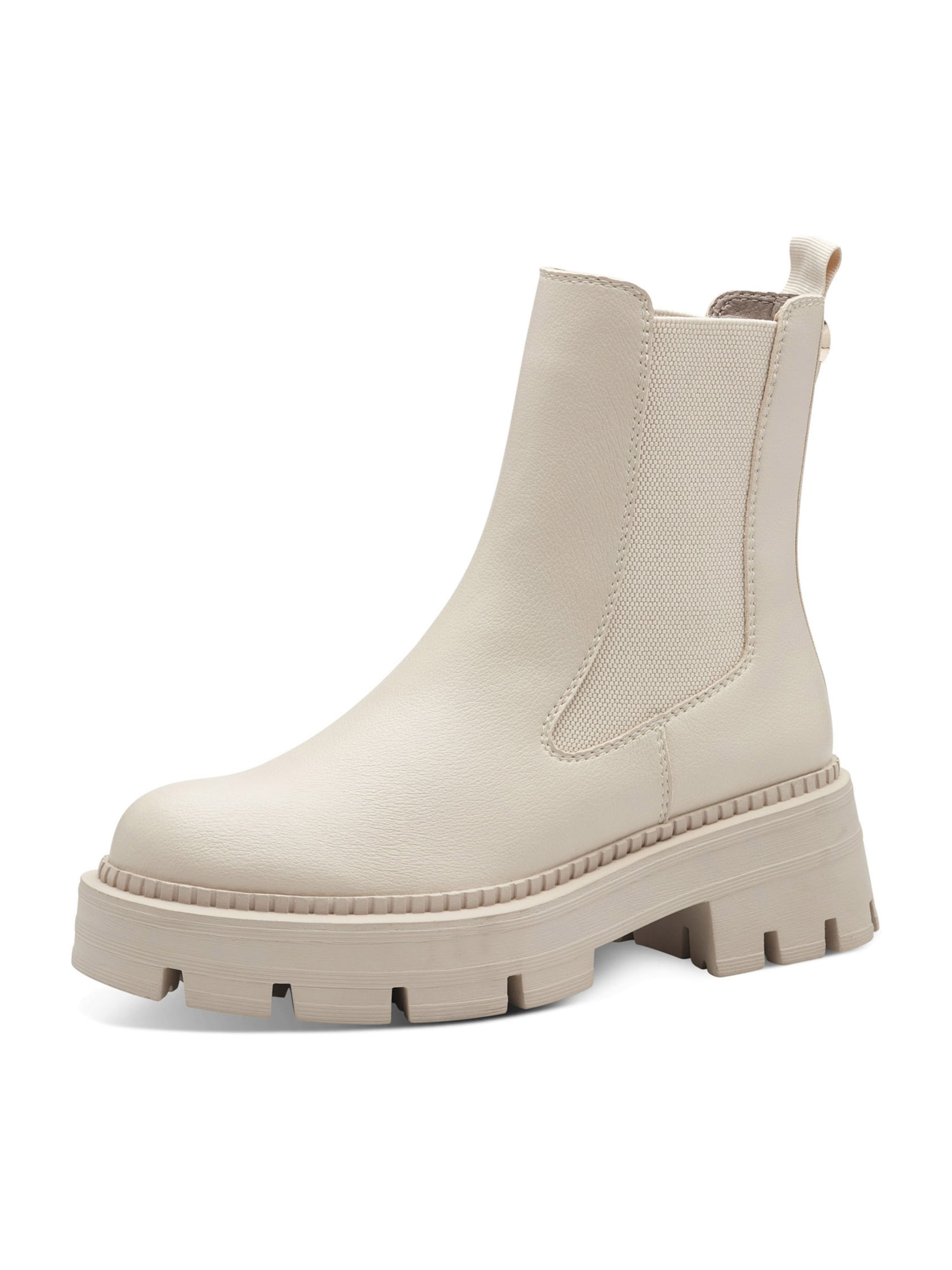 Boots chelsea di Tamaris in beige: frontale