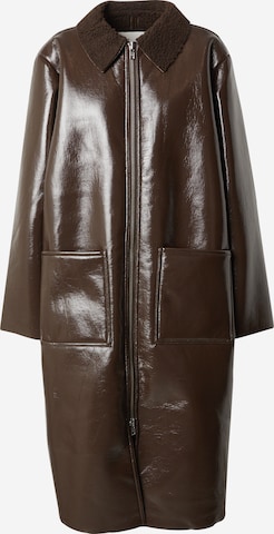 modström Between-Seasons Coat 'Gio' in Brown: front