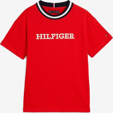 T-Shirt TOMMY HILFIGER en rouge : devant