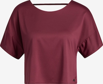 ADIDAS PERFORMANCE T-Shirt in Rot: predná strana