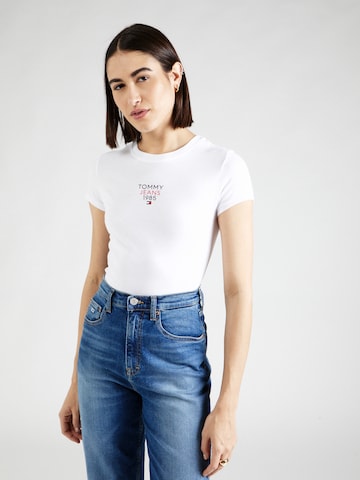 Maglietta 'ESSENTIAL' di Tommy Jeans in bianco: frontale
