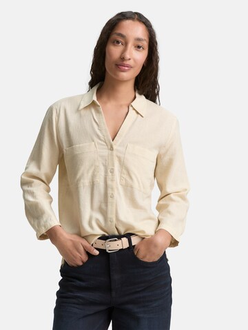 TOM TAILOR Bluse in Beige: Vorderseite