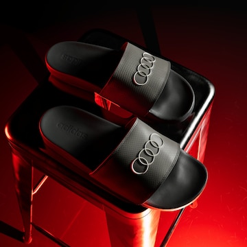 ADIDAS PERFORMANCE - Zapatos para playa y agua 'Audi F1 Team Adilette Comfort' en negro