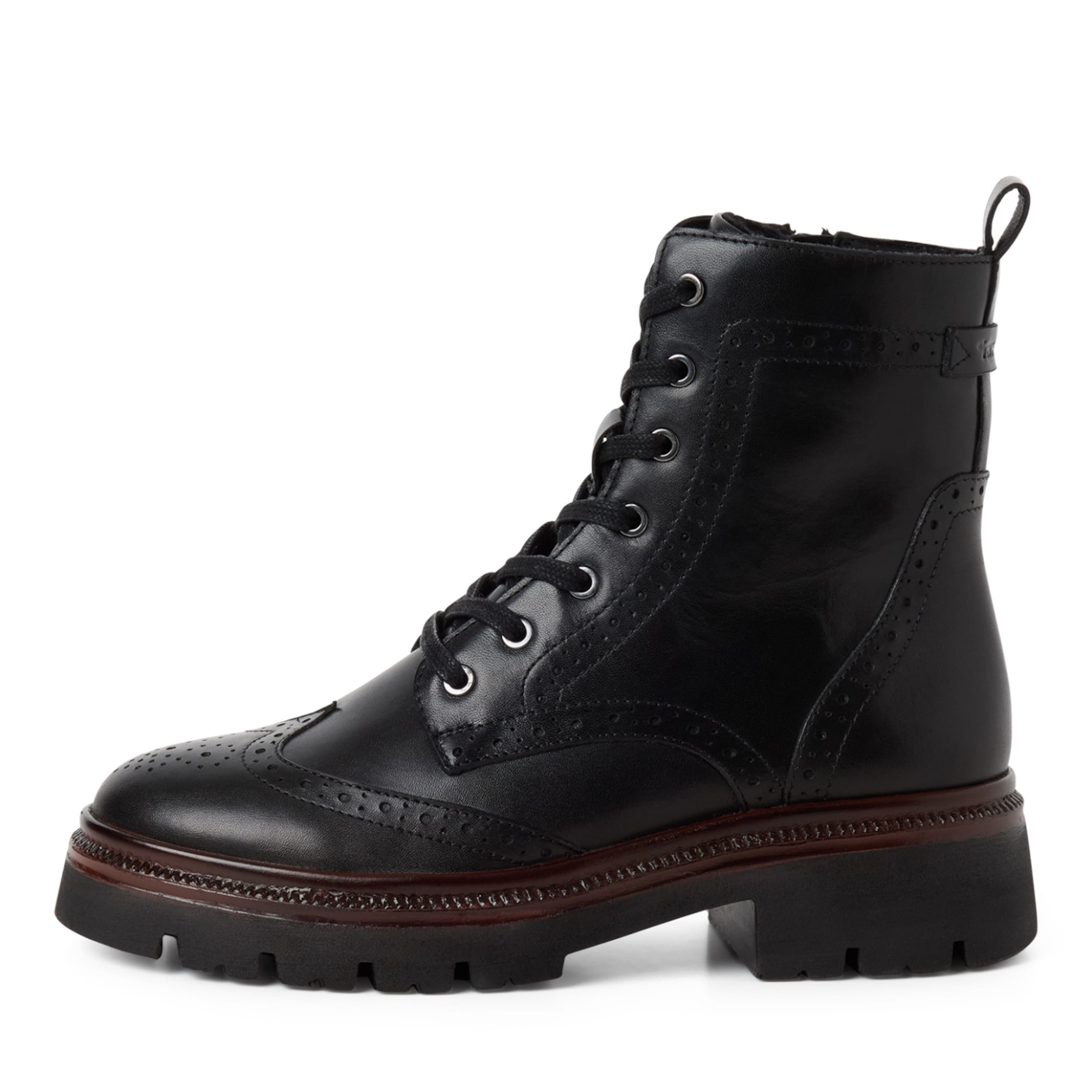 Tamaris - Botines con cordones en negro
