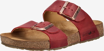 Mule HAFLINGER en rouge : devant