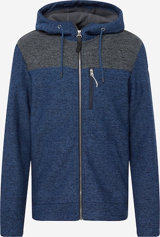 ICEPEAK Athletic fleece jacket 'AZLE' in Blue: front