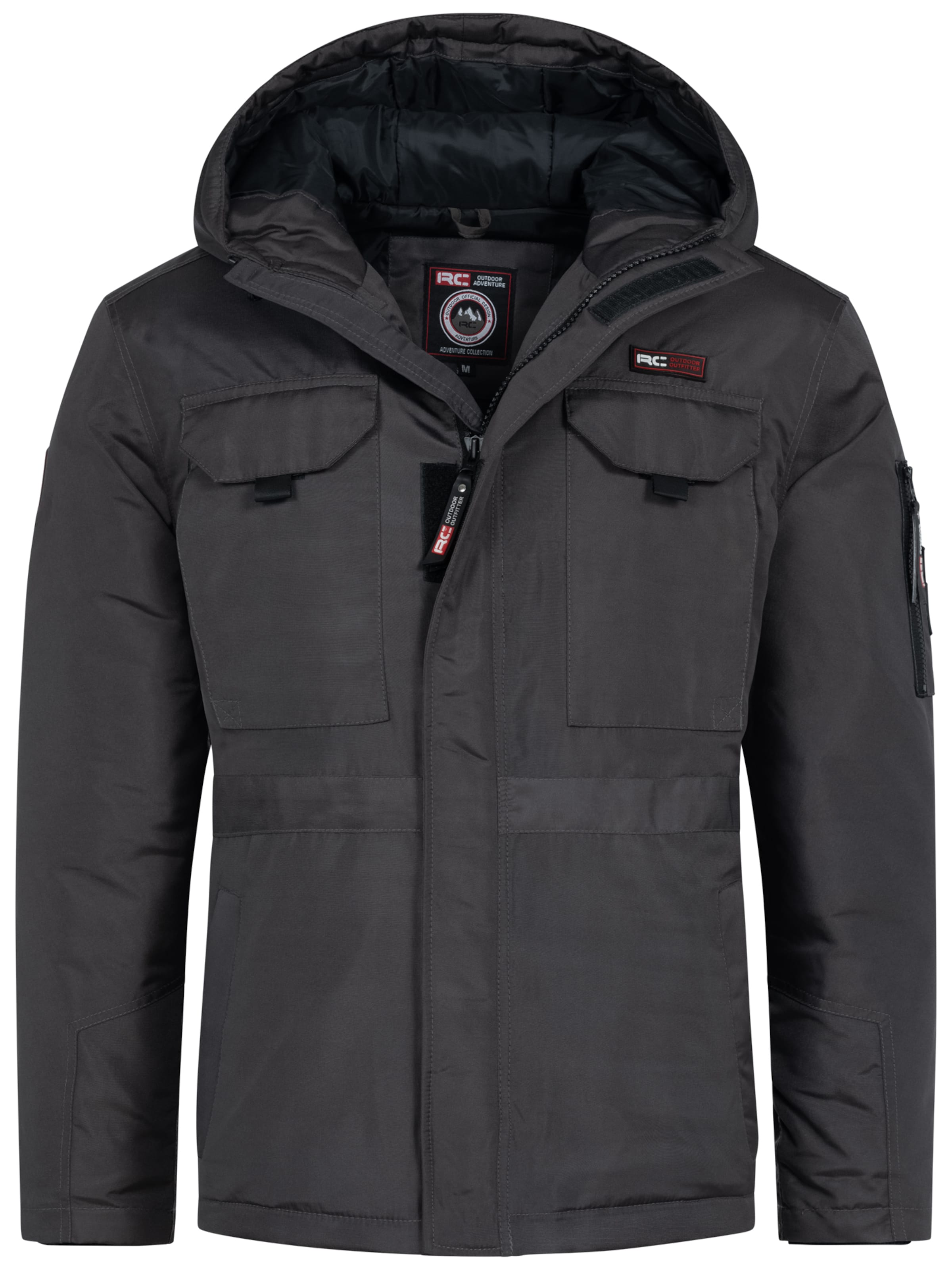 Rock Creek Winterjacke in Grau: Vorderseite