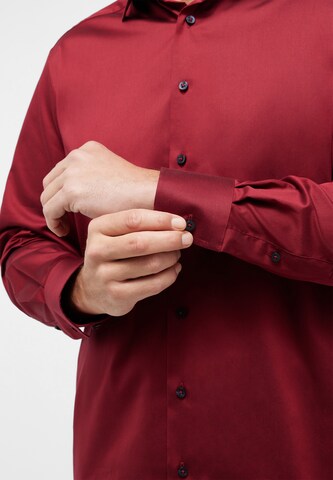 ETERNA Regular fit Button Up Shirt in Red