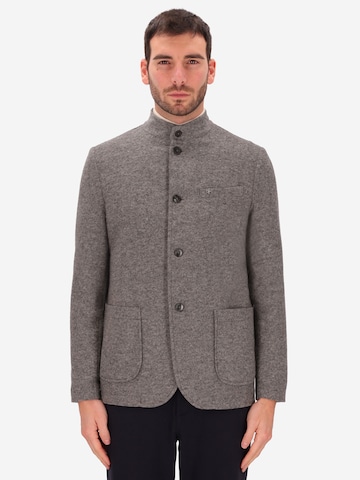 Distretto12 Regular fit Colbert 'Coreana' in Grijs: voorkant