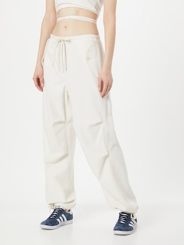 Samsøe Samsøe - Loosefit Calças 'CHI' em branco: frente