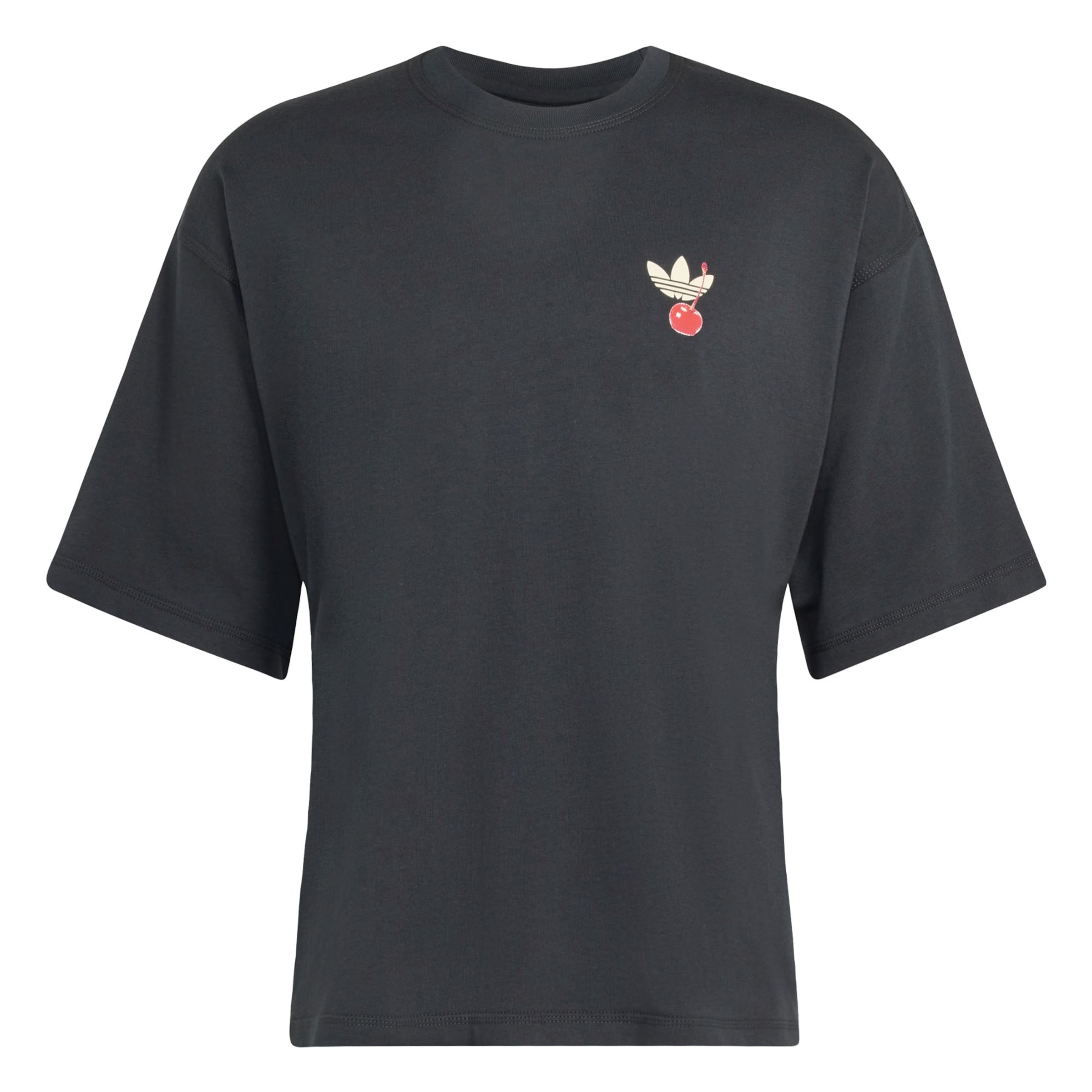 ADIDAS ORIGINALS Shirt 'Cake' in XS in Cream / Anthracite / Orange / Red, Item view