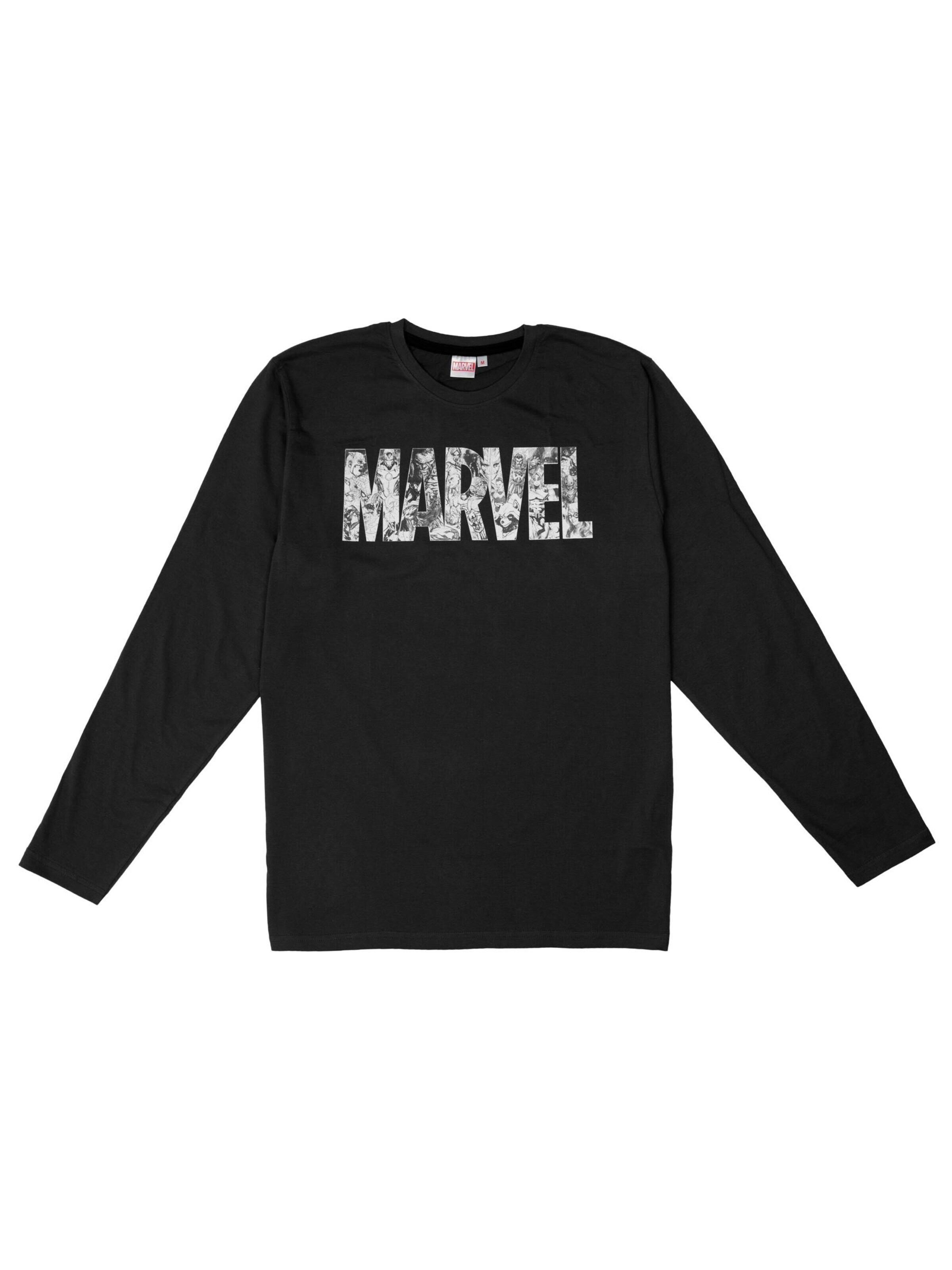 Marvel Comics Pyjama lang‌‌‌ in Schwarz