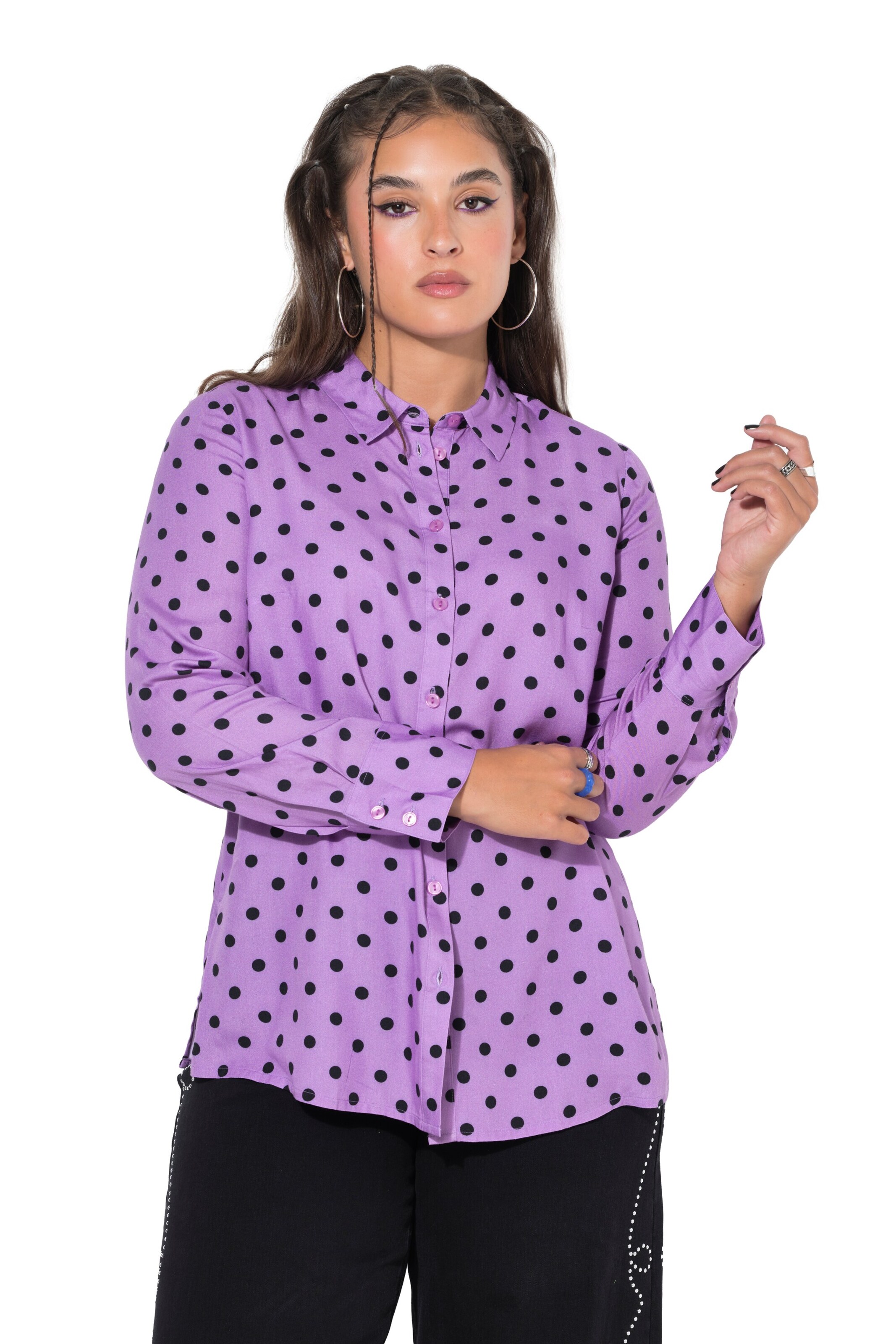 Studio Untold Bluse in Lila: Vorderseite