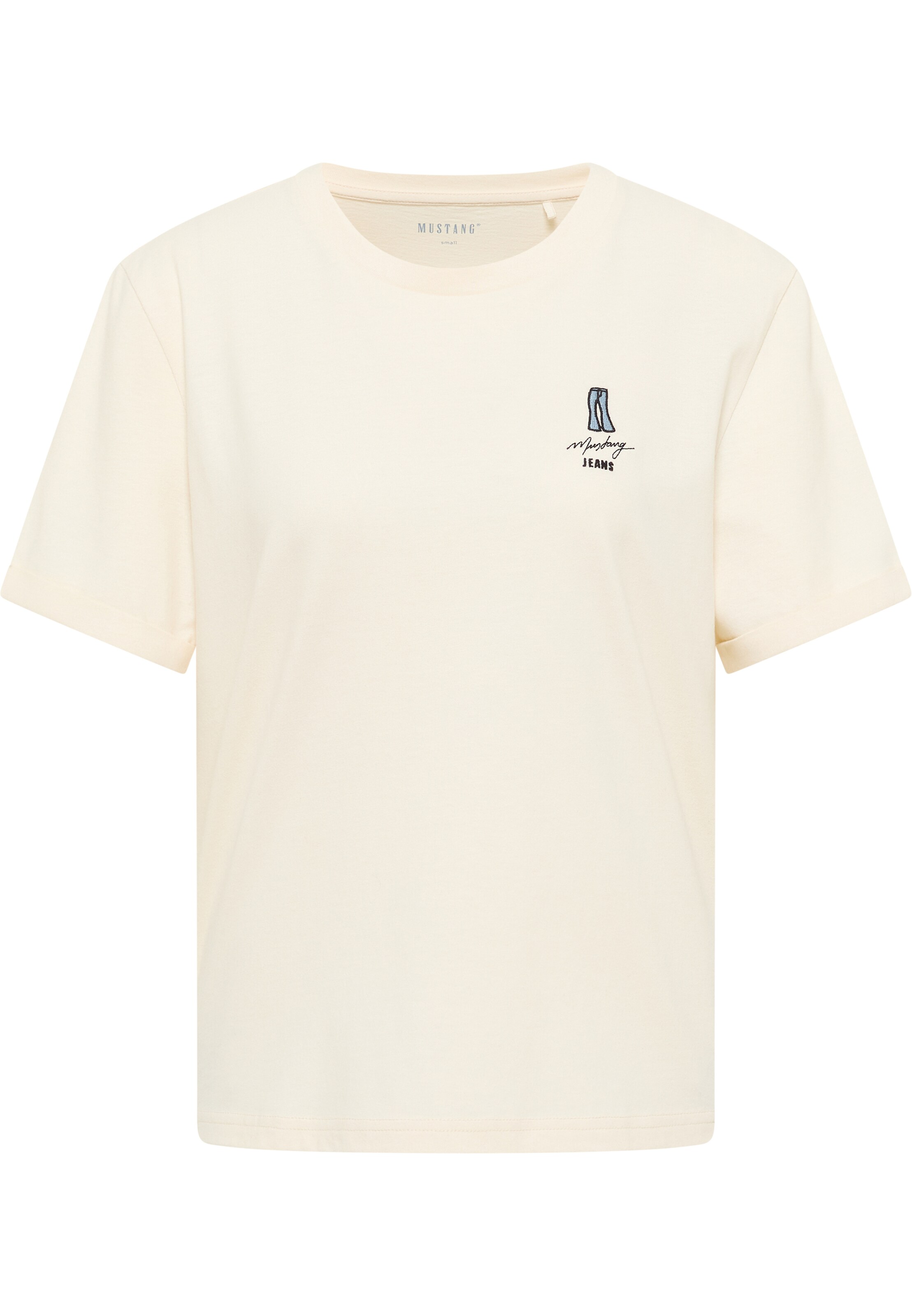 MUSTANG T-Shirt 'Style Monroe' in Weiß: Vorderseite