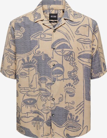 Only & Sons Hemd '22026111' in Beige: Vorderseite