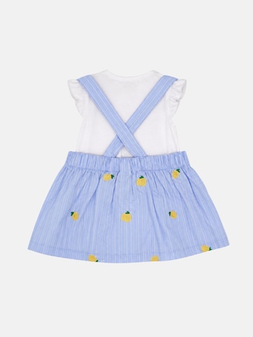 GUESS KIDS Zestaw 'SET SS BODY+POPLIN SKIRTALL' w kolorze niebieski