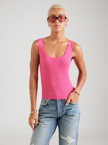 JDY Вязаный топ 'JDYNANNA' в Лиловый: спереди