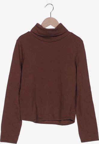 ONLY Sweatshirt & Zip-Up Hoodie in XS in Brown: front