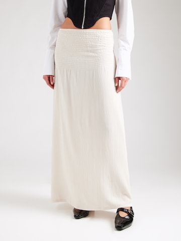 PIECES Rok 'PCFESS' in Beige: voorkant