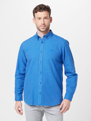 Carhartt WIP - Regular Fit Camisa 'Bolton' em azul: frente