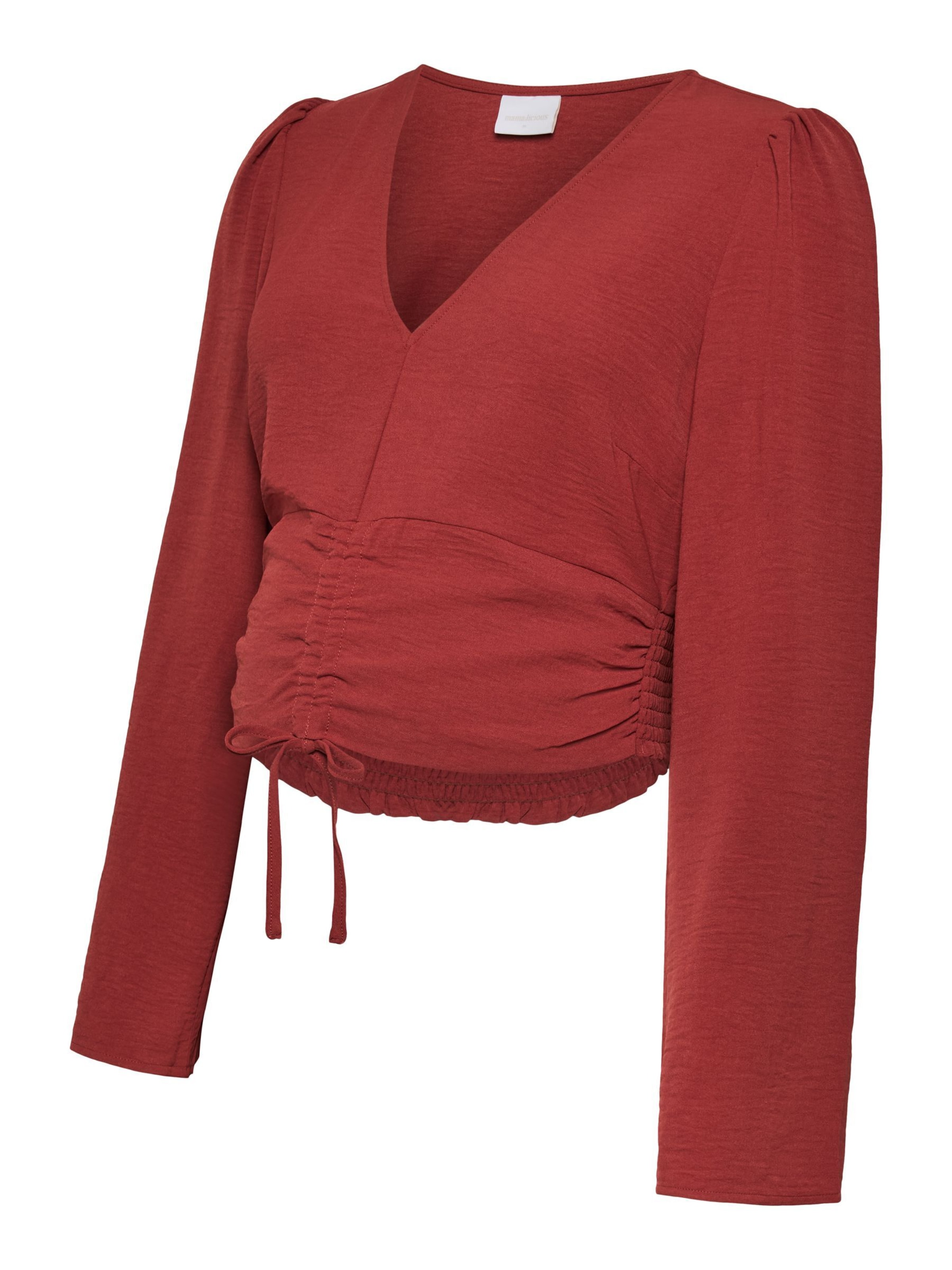 Chemisier 'VMMLISBETH' Vero Moda Maternity en rouge : devant