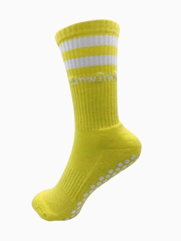 unwind. Sportsocken‌‌‌‌‌‌‌ in Gelb: Vorderseite