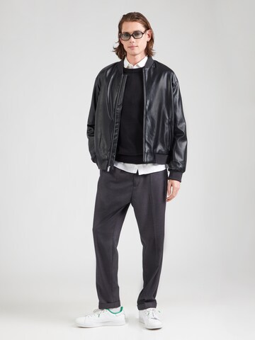 juoda SELECTED Megztinis 'SLHKRIS'