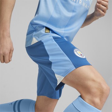 PUMA Regular Workout Pants 'Manchester City' in Blue