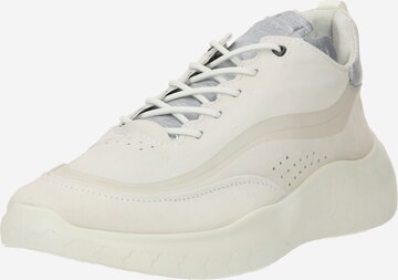 ECCO Platform trainers in White: front