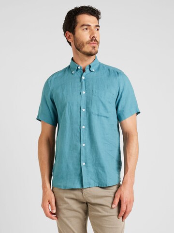 s.Oliver Regular fit Button Up Shirt in Blue: front