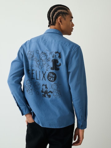 Next - Ajuste regular Camisa en azul