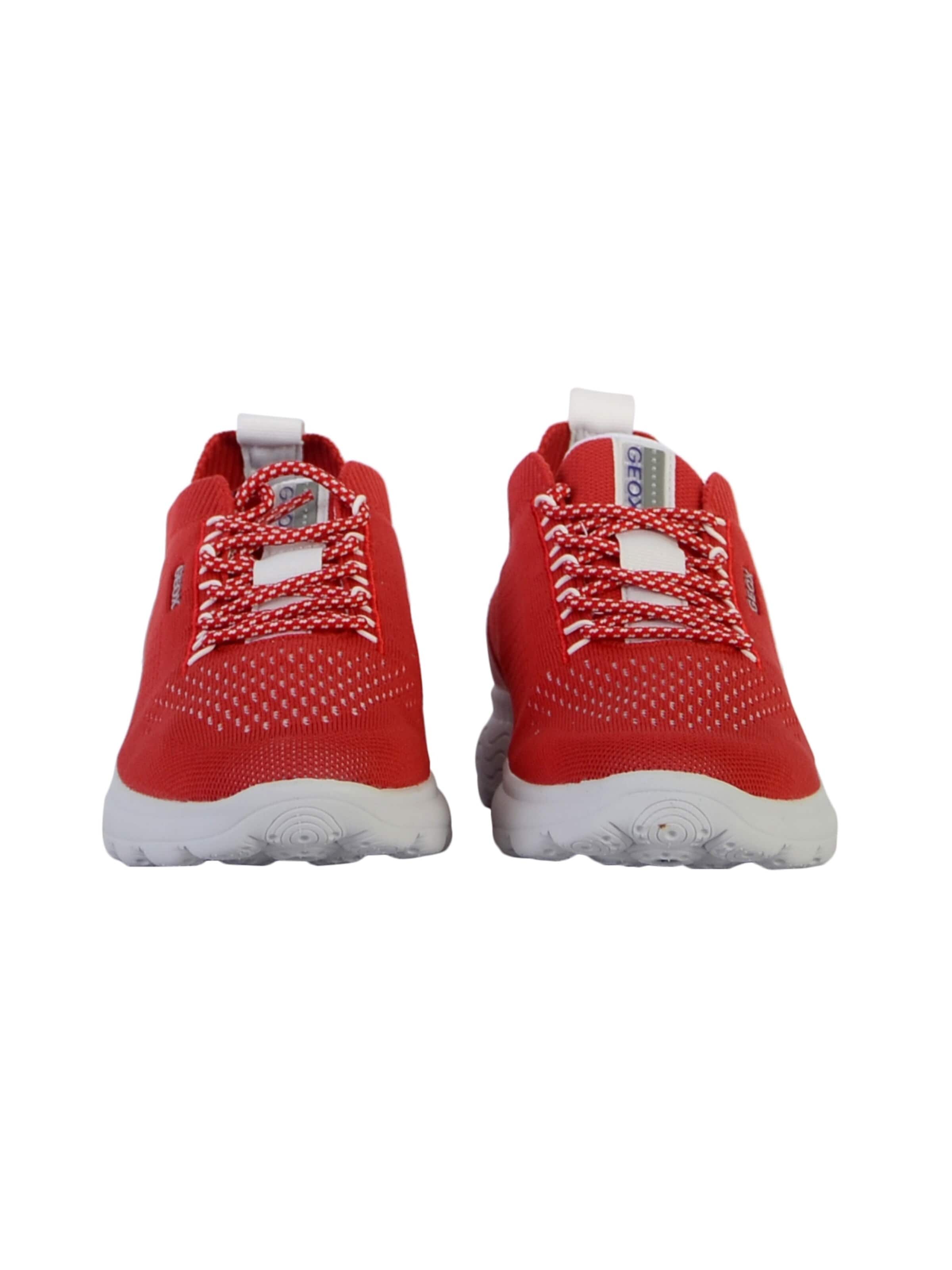 GEOX - Calzado deportivo con cordones en rojo