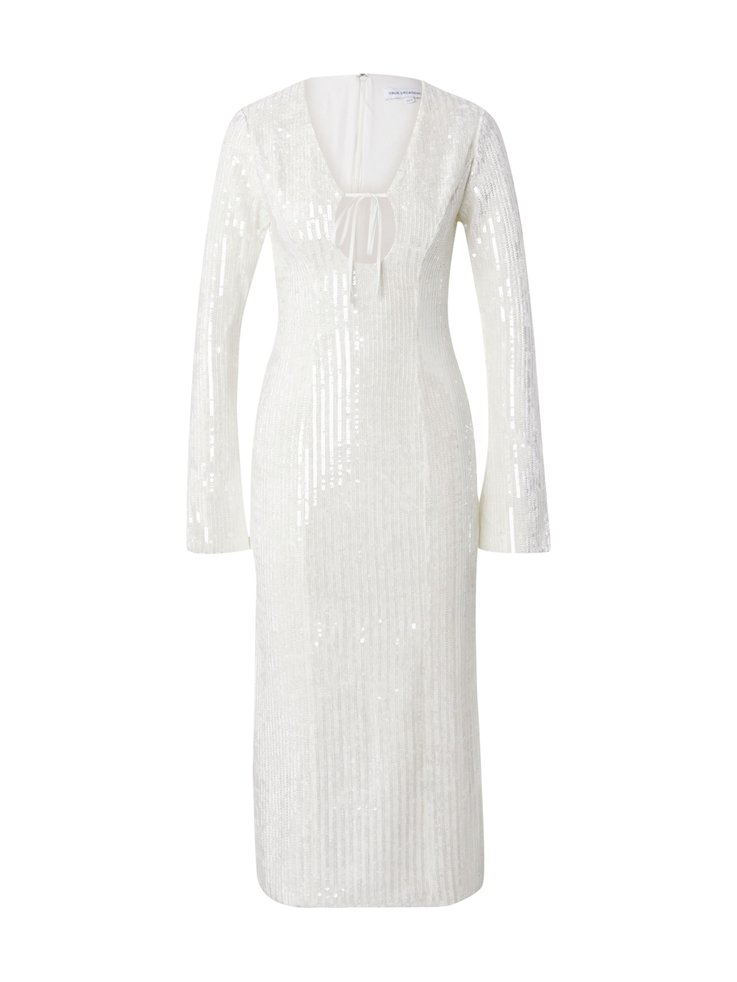 True Decadence Koktejlové šaty – béžová: přední strana