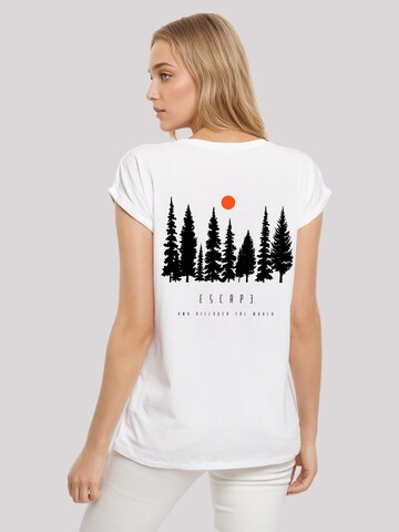 F4NT4STIC Shirt 'Escape Discover the World Forest' in White