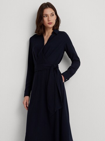 Lauren Ralph Lauren Платье-рубашка в Синий: спереди
