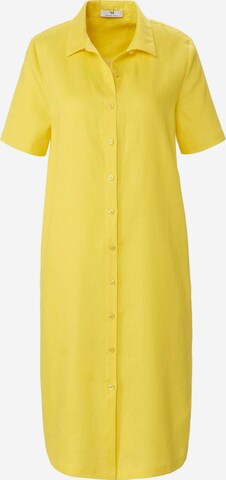 Peter Hahn Shirt Dress in Yellow: front