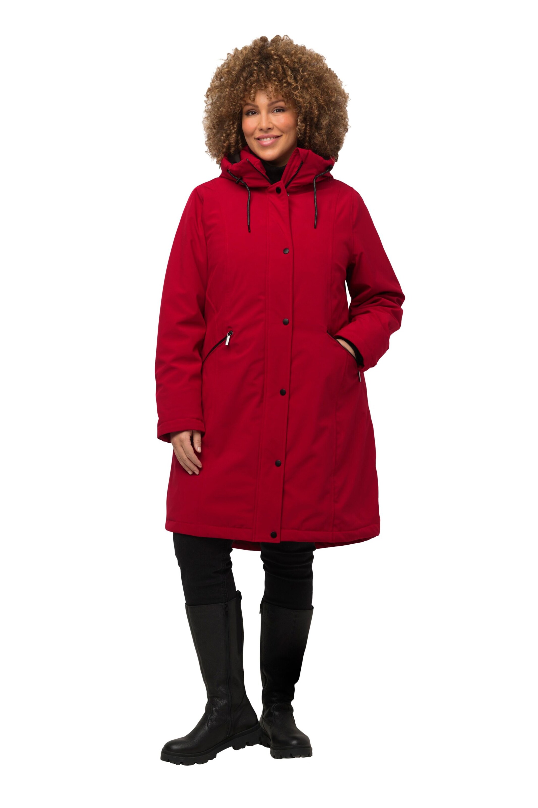 Ulla Popken Between-Season Jacket in Red