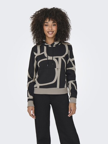 ONLY Sweatshirt 'ONLAudrina' in Schwarz: Vorderseite