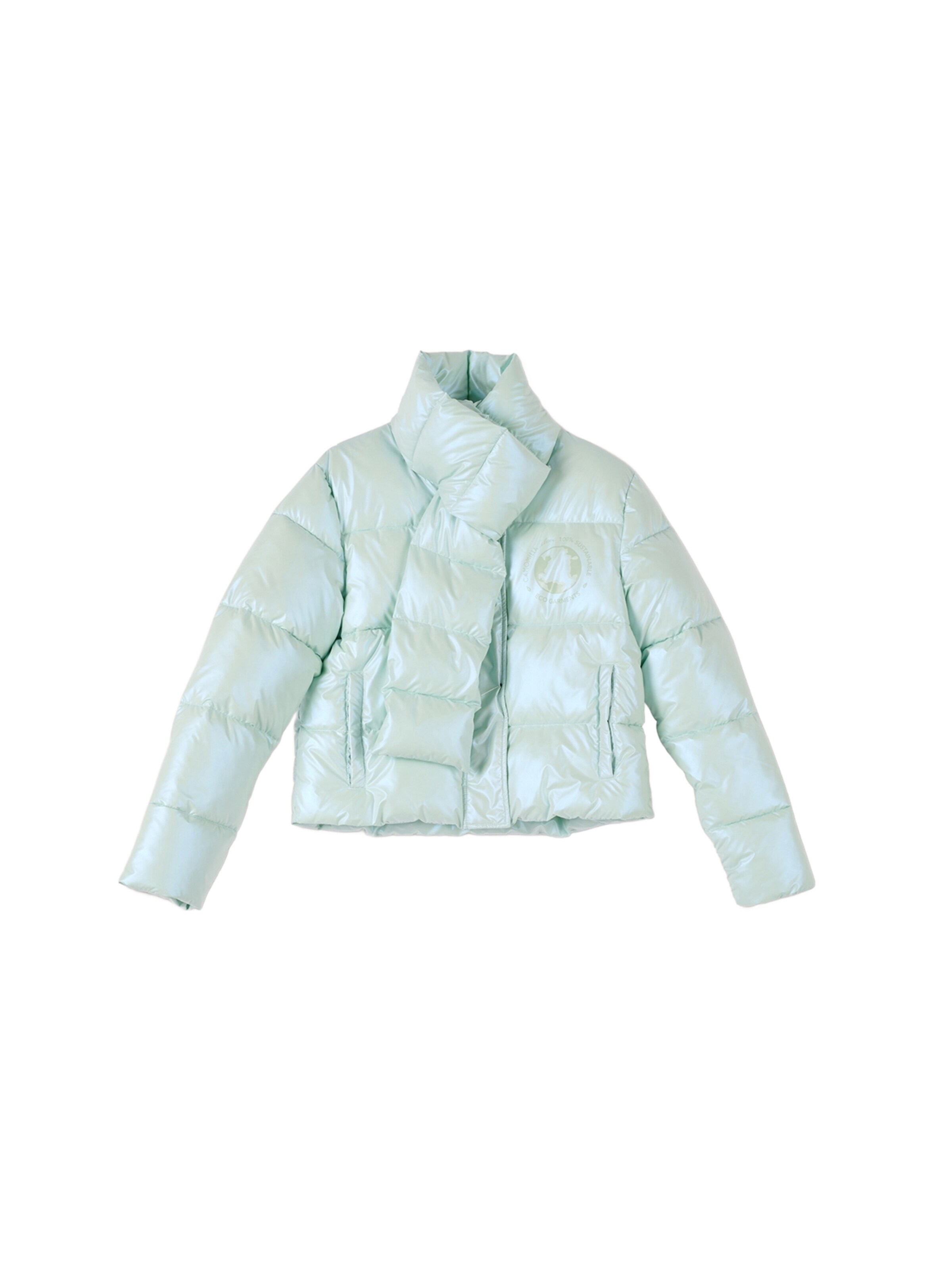 Camomilla Italia Winterjas 'Puff' in Groen: voorkant