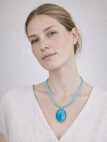 COLLEZIONE ALESSANDRO Kette 'Stone'‌‌‌‌‌ in Blau