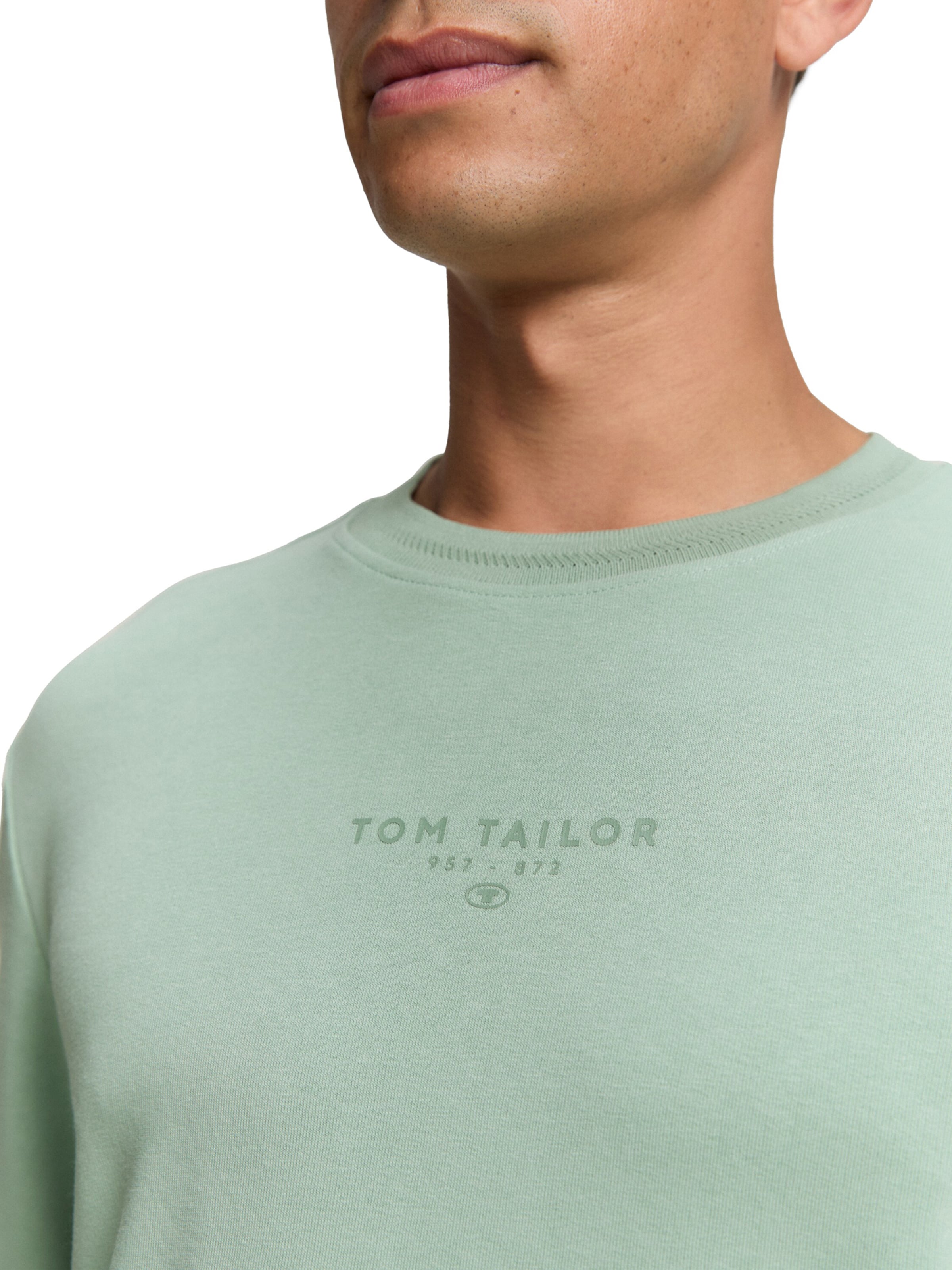 TOM TAILOR Свитшот в Зеленый