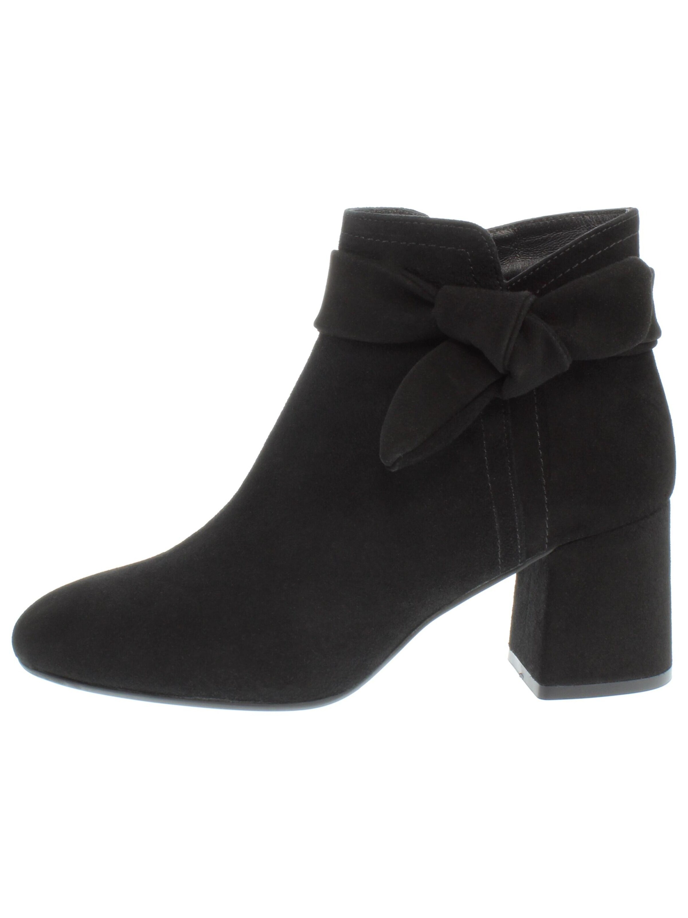 XAVER LUIS Schuhmanufaktur Booties 'RINA - edle Stiefelette mit Blockabsatz' in 36 in Black, Item view