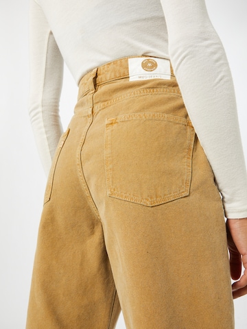 MUD Jeans Wide Leg Jeans 'Rose' in Beige