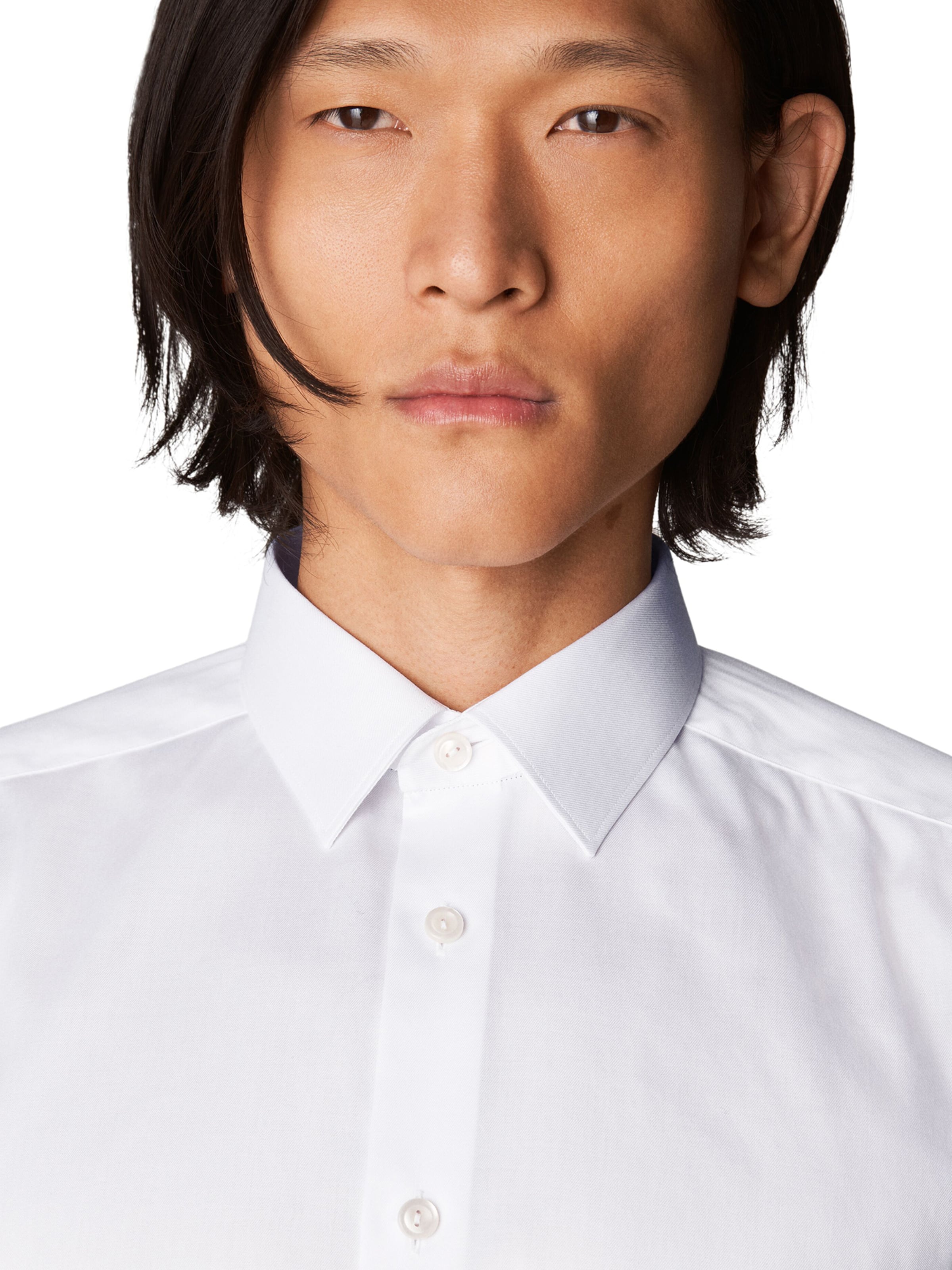 ETON Super smal pasform Forretningsskjorte i hvid