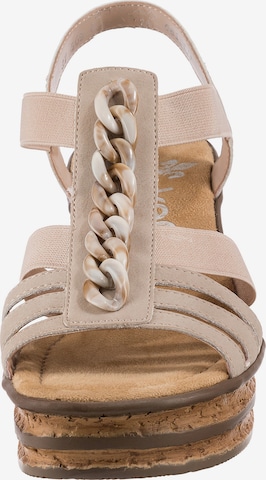 Rieker Strap Sandals in Beige