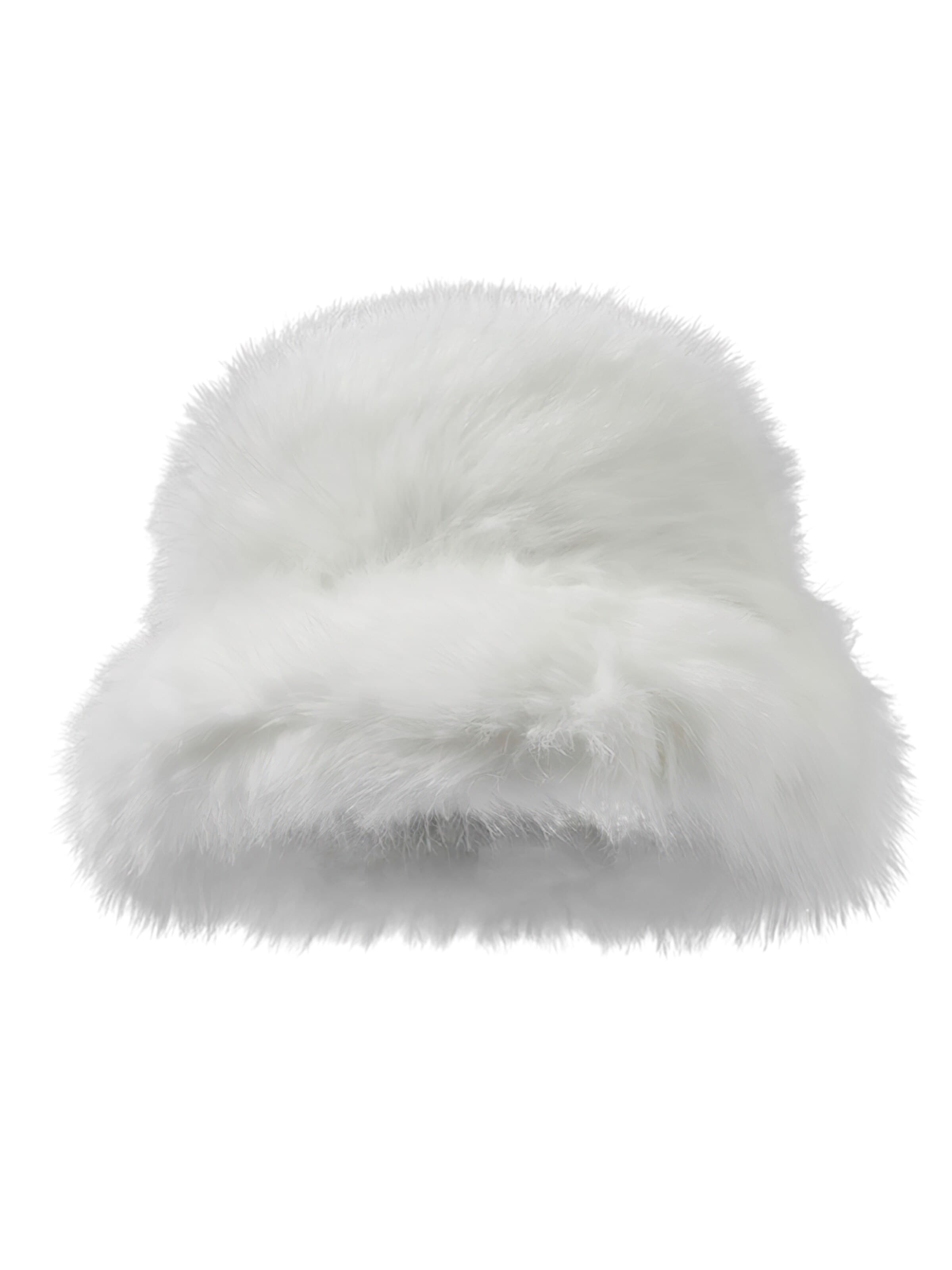 Magicshe Hat 'Winter Fischerhut mit Ohrenschutz, Kunstfell und verstellbarer Passform' in White: front