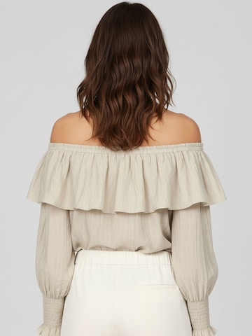 WEARABLE STORIES Bluse 'Noemie' i beige