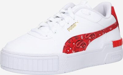 PUMA Ниски маратонки 'Cali Sport Wn’s Paisley FS' в ярко червено / бяло, Преглед на продукта