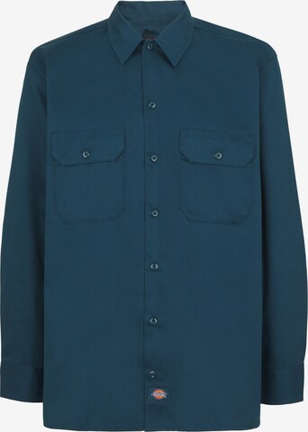 Camicia 'WORK' di DICKIES in blu: frontale