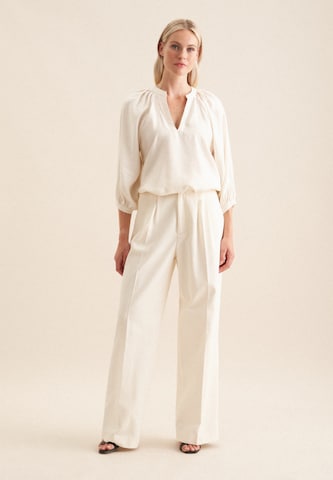 SEIDENSTICKER Blouse 'Schwarze Rose' in Wit